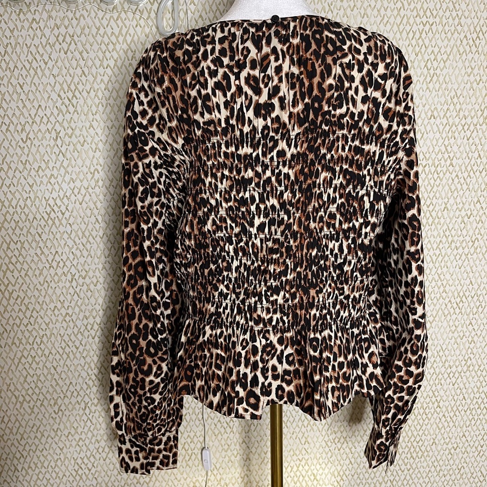 Nwot Rails Tabi Top In 'Nala' Leaopard Print Cott… - image 3